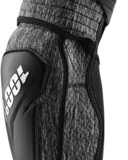 100% Fortis Elbow Guards L/XL Heather Gray Black Unisex