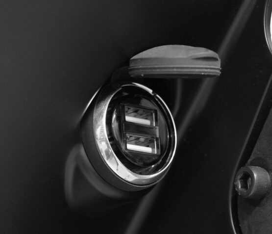 Koso Dual USB Adapter Direct Fit for Harley-Davidson 1992-Up - Image 3