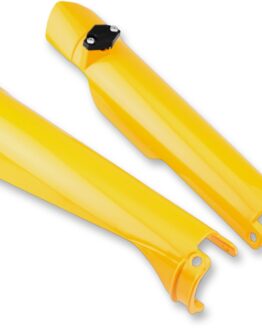 Cycra Yellow Fork Guards Plastic Fits 01-14 KTM 125-500 SX/XC/FE/FS/TE