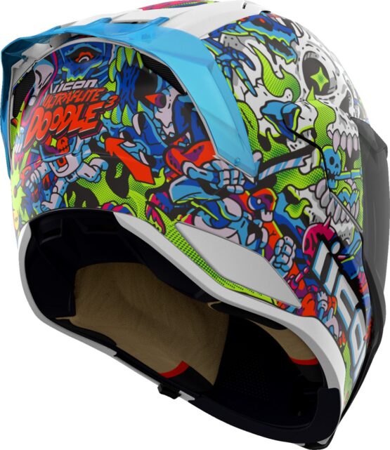 ICON Ultraflite Doodle 3 MIPS Helmet Medium Multi-Color - Image 2