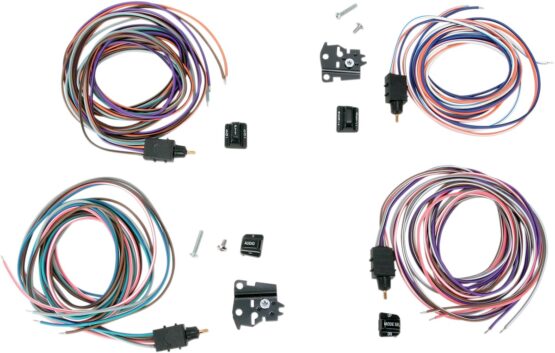 Drag Specialties Handlebar Switch Kit Radio/Cruise Black For Harley-Davidson