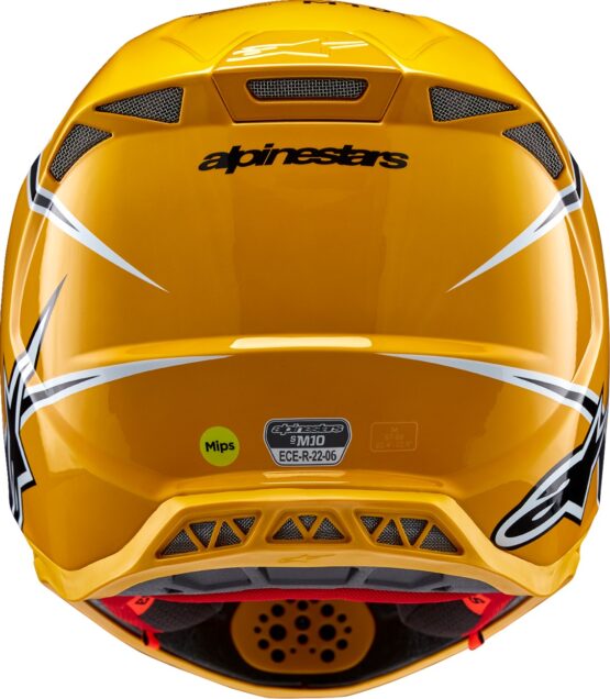 Alpinestars Supertech M10 Ampress MIPS Helmet Gloss Black/Yellow Large - Image 2