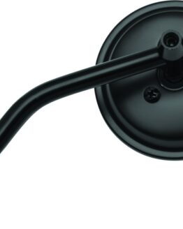 3in Adjustable Round Mirror 10mm - Each - Black