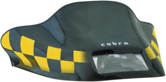 Powermadd Cobra Windshield Black Yellow Check For Ski-Doo S Chassis