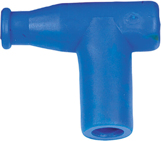 T Type Spark Plug Cap / Boot Blue, 5k Ohm 4-Pack - Image 2