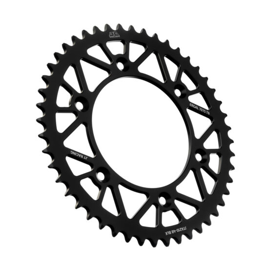 Black Aluminum Rear Sprocket - 48 Tooth 520