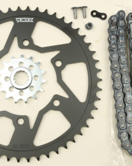 V3 Chain & Sprocket Kit Black SX Chain 520 15/50 Black Steel