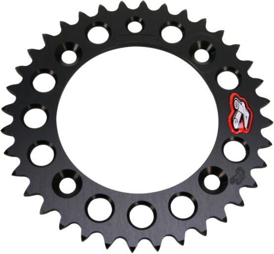 Renthal Rear Sprocket Black 38T 415 Fits 21-23 Husqvarna TC 50 - Image 2