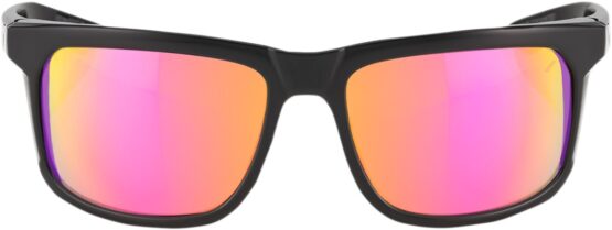 Hakan Sunglasses Black w/ Purple Mirror Lens - Image 2