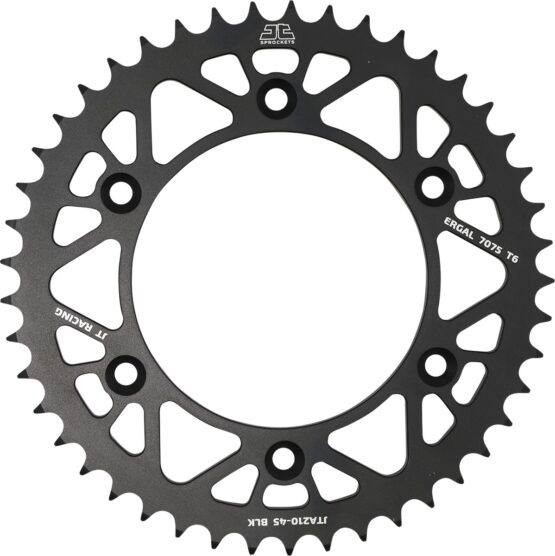 Black Aluminum Rear Sprocket - 45 Tooth 520