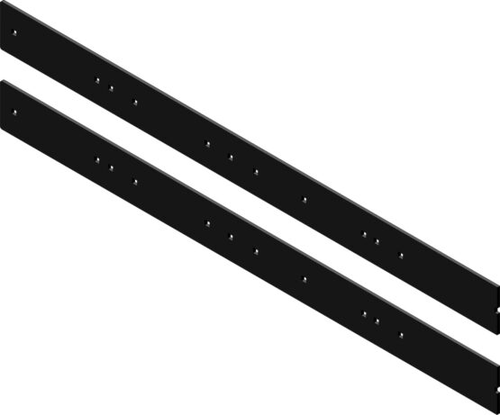 KFI Universal Plow Blade Wear Bar Pair 72 Inch Black Steel
