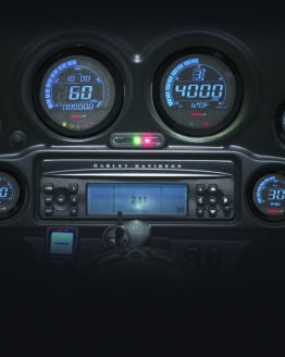 Six Piece HD-02 Series Gauges Kit Fits 04-13 Harley Touring