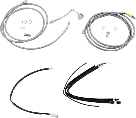 Extended Braided S.S. Control Cable Kit For 15"