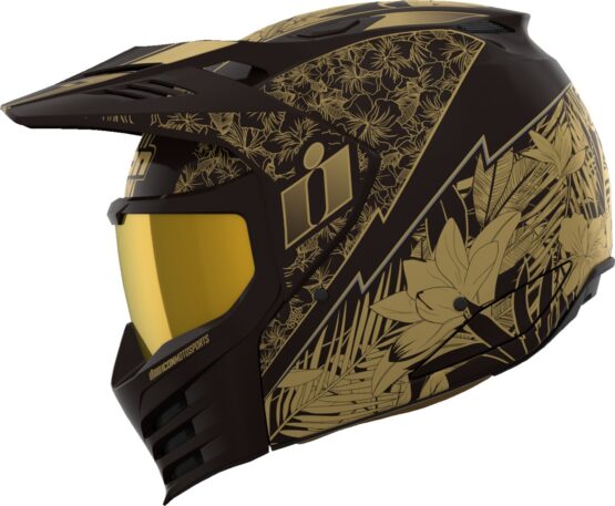 ICON Elsinore Kaonohi Helmet XS Black/Gold - Image 2