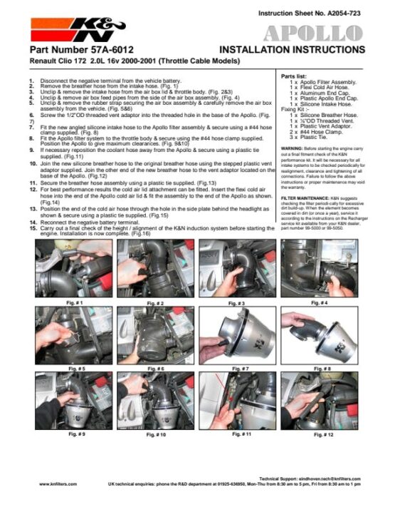 Apollo Intake Kit - Image 2