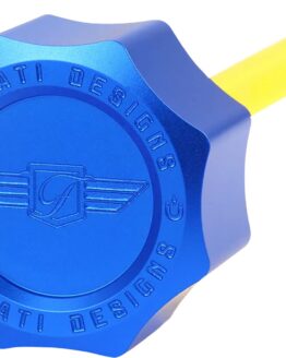 Figurati Designs Magnetic Oil Dipstick Curved Blue For Harley M8 Touring Trike