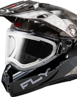 Fly Racing Trekker CW Conceal Helmet 2X Black/Grey/White Snow