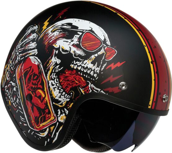 Saturn Devil Black/Red Helmet XS - Image 4