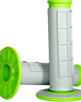 MX Dual Compound Grips 1/2 Waffle - Grey/ Green