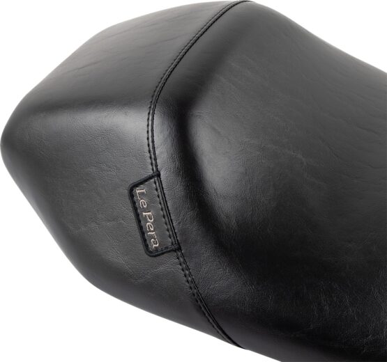 Bare Bones Smooth Vinyl Solo Seat Black Upfront - Image 3