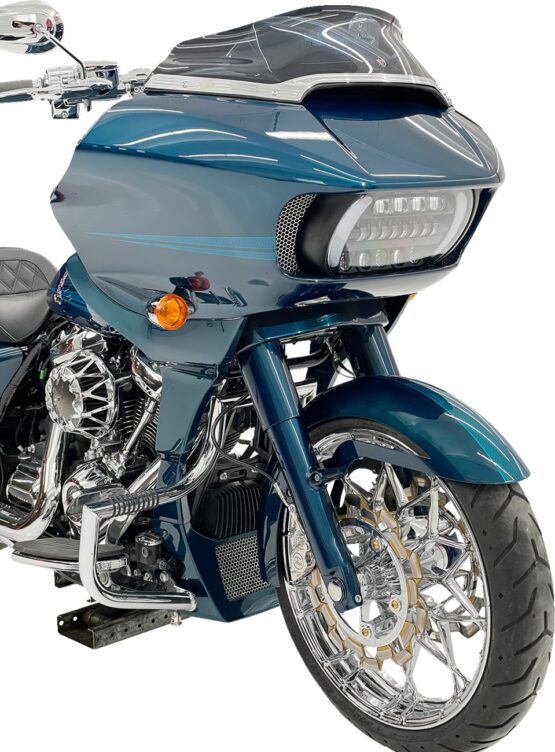 Klock Werks Ventana Hugger Series Fender Black For Harley Touring - Image 2