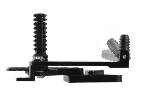 V2 Adjustable Rearset - Black - Image 3