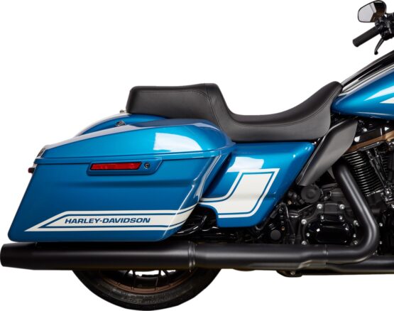 Drag Specialties Predator 1-Up Seat Smooth Black For Harley FLTRX/FLTRK - Image 2