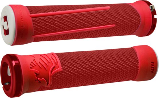 ODI AG-2 Lock-On Grips Red/Fire Red For BMX and MTB