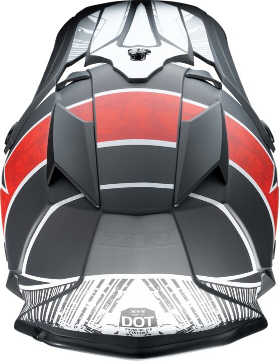 Z1R Youth F.I. Fractal MIPS Helmet - Large, Matte Black/Red - Image 2