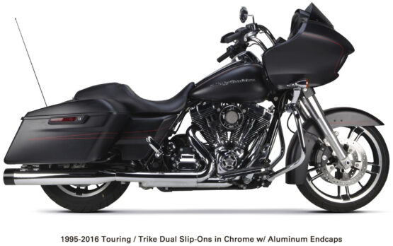 Comp-S Chrome Slip On Exhaust Black Cap - Image 2