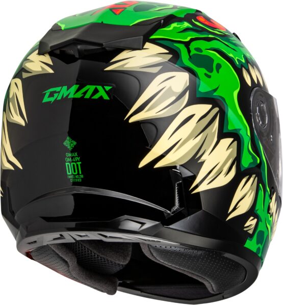 GMAX Youth GM-49Y Drax Helmet Green Small - Image 3
