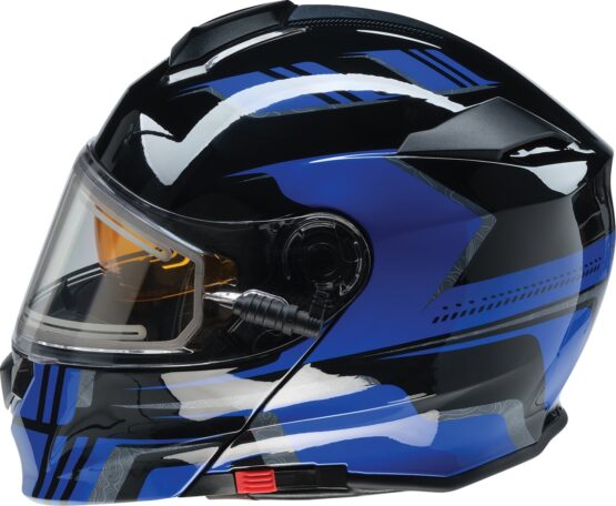 Z1R Solaris First Tracks Modular Snow Electric Helmet M Blue - Image 3
