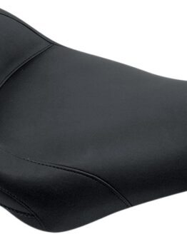Mustang Vintage Solo Seat Black 15" Plain Fits Harley FLHT/FLR 97-07