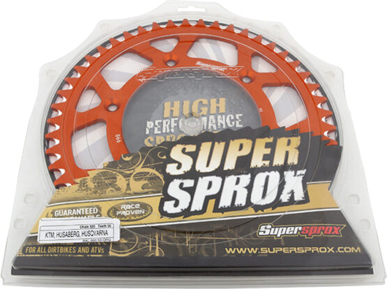 Supersprox 50T Aluminum Rear Sprocket Orange 520 Chain Fits KTM/Husqvarna - Image 4