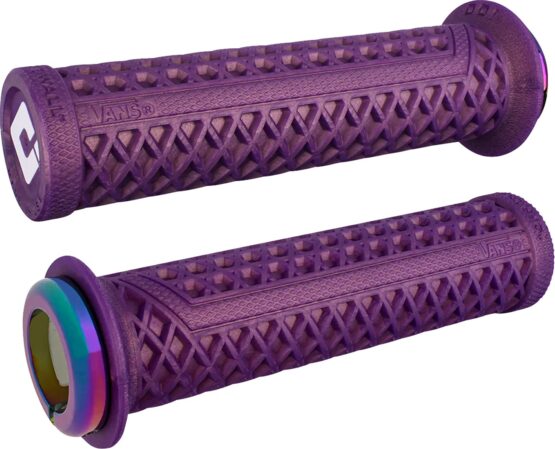 ODI Vans V2.1 Lock-On Grips Purple/Oil Slick 135mm