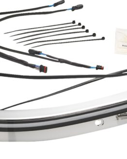 Ciro Solaire LED Windshield Trim Chrome For Harley-Davidson Touring