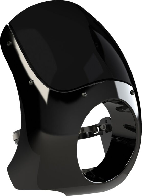 Burly Brand Outlaw Fairing Black Universal Fit 5-3/4in Headlight