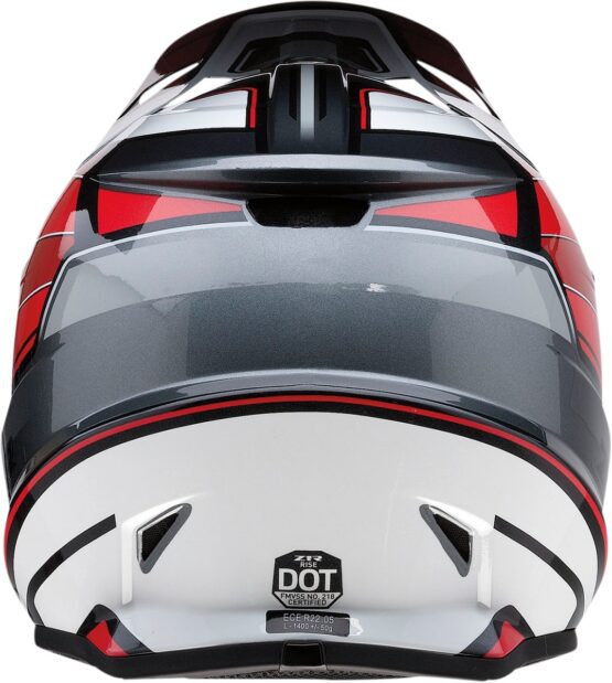Z1R Rise MC Helmet - Gray/Red, Medium - Image 2