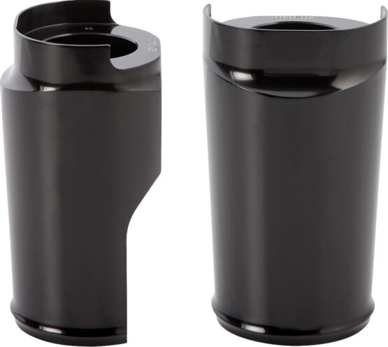 Arlen Ness Black Fat Tire Billet Fork Boots for 99-13 Wide Fender Can - Image 2