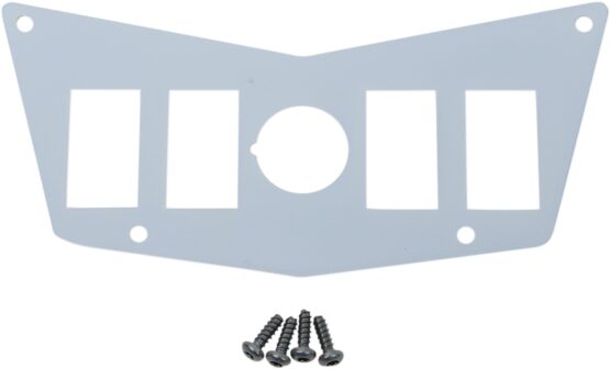 Moose Dashplate 4-Switch 12V White Steel Fits 08-18 Polaris RZR 570/800