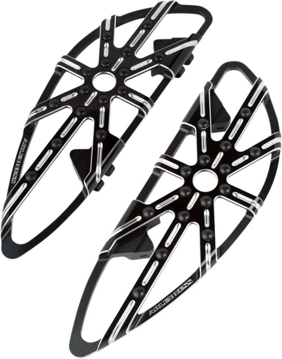 Arlen Ness 10-Gauge Black Driver Floorboards
