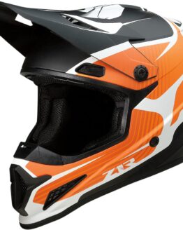 Z1R Rise Flame Helmet Matte Black/Orange/White 2XL