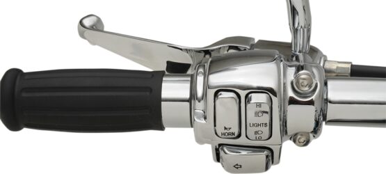 Drag Specialties Handlebar Control Kit Chrome 9/16in Master Cylinder For Harley - Image 2