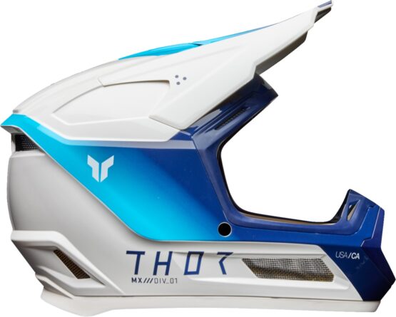 Thor Youth Fleet Storm Helmet Small White/Navy - Image 2