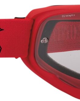 Qualifier Red / Black Agroid Goggles - Clear Lens