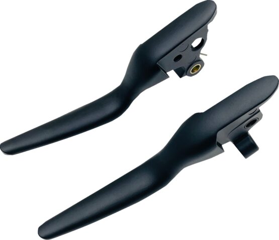 Drag Specialties Custom Lever Set Satin Black For Harley Touring Models