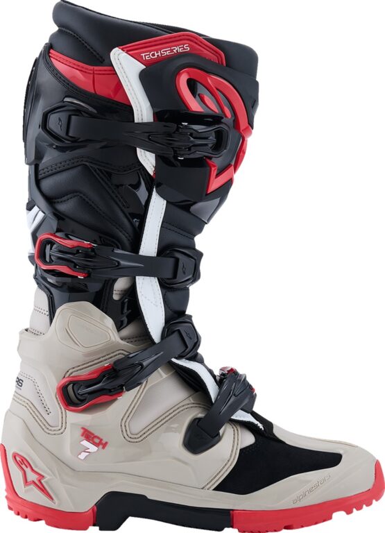 Alpinestars Tech 7 Enduro Boots Black/Light Gray/Bright Red US 12 - Image 2