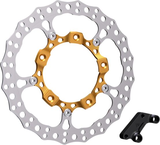 Right Side 14" Full Floating Rotor w/ Bracket Gold