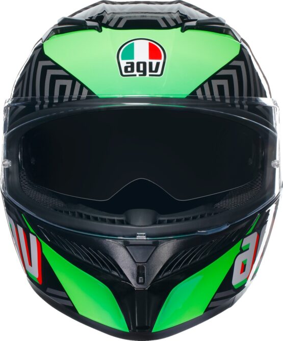 AGV K3 Kamaleon Full Face Helmet Green 2XL Unisex - Image 2