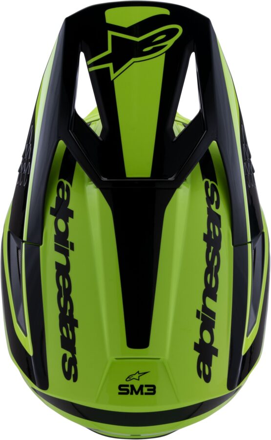 Alpinestars SM3 Heat Helmet Yellow Fluo/Black Gloss M - Image 4